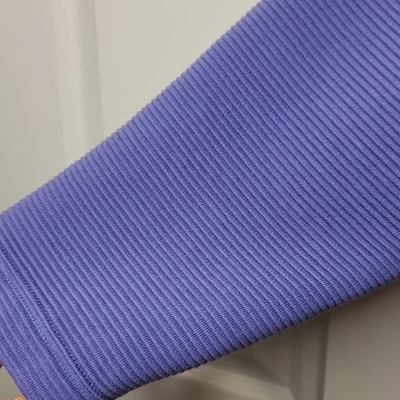 Nordstrom Women's CollectionPurple/Lilac Button Front CottonRibbed Jacket Size L - Picture 9 of 10